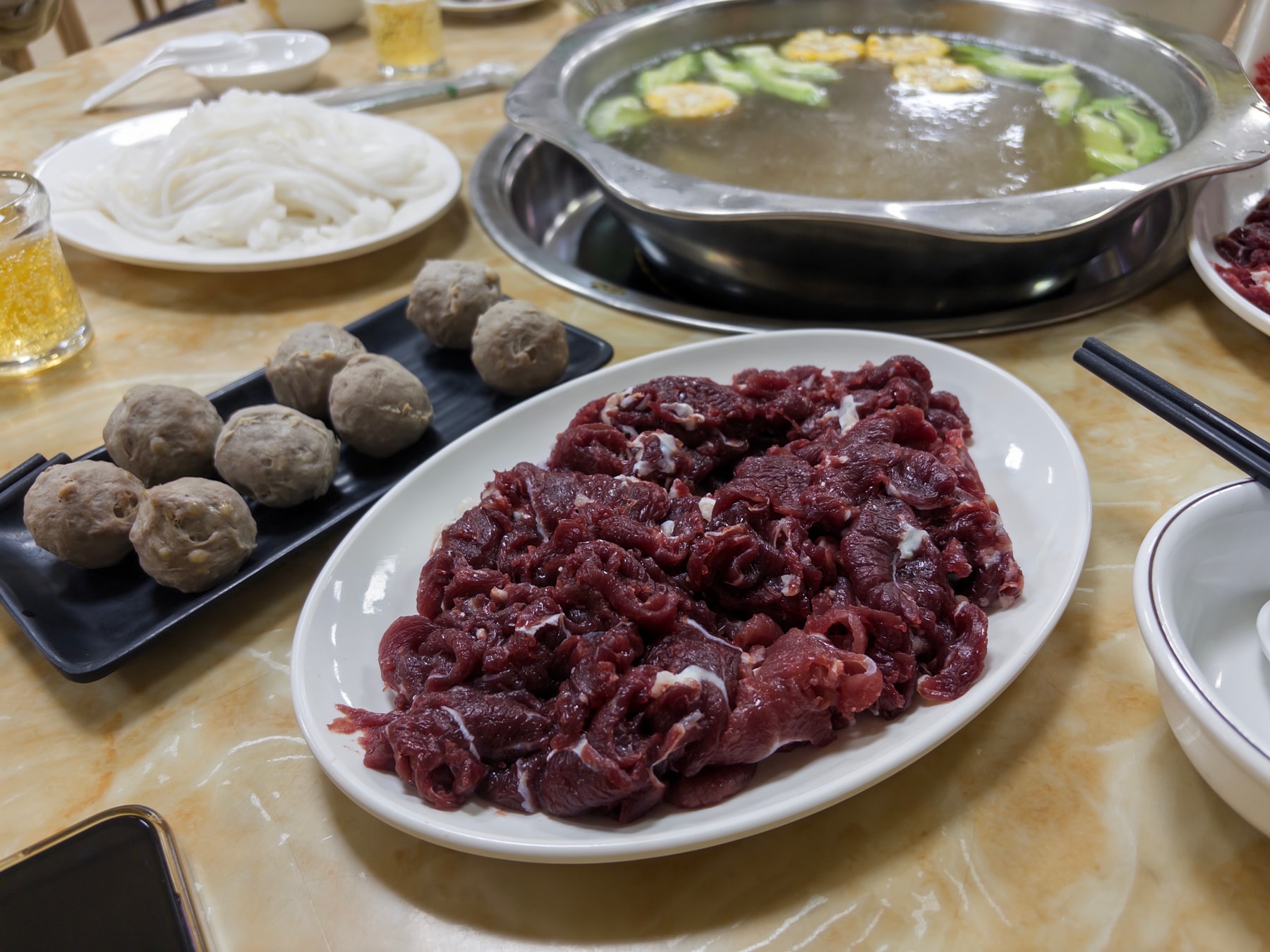 正宗潮汕牛肉火锅,确实好吃